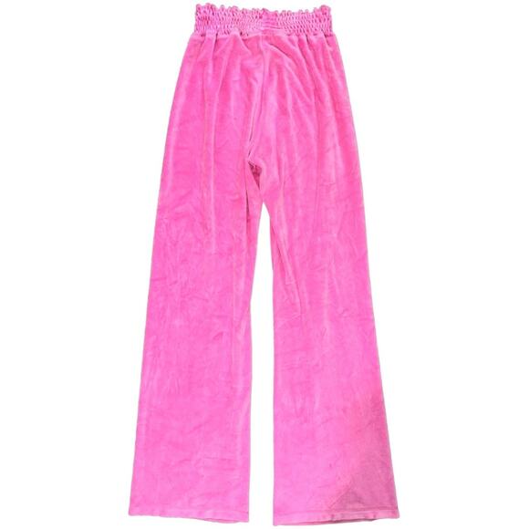 Vintage Y2k Self Esteem High Waisted Flare Velour Sweatpants Pink Size Medium - Picture 2 of 9